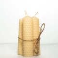 Natural Australian Rolled Beeswax Candles (3 Pack)