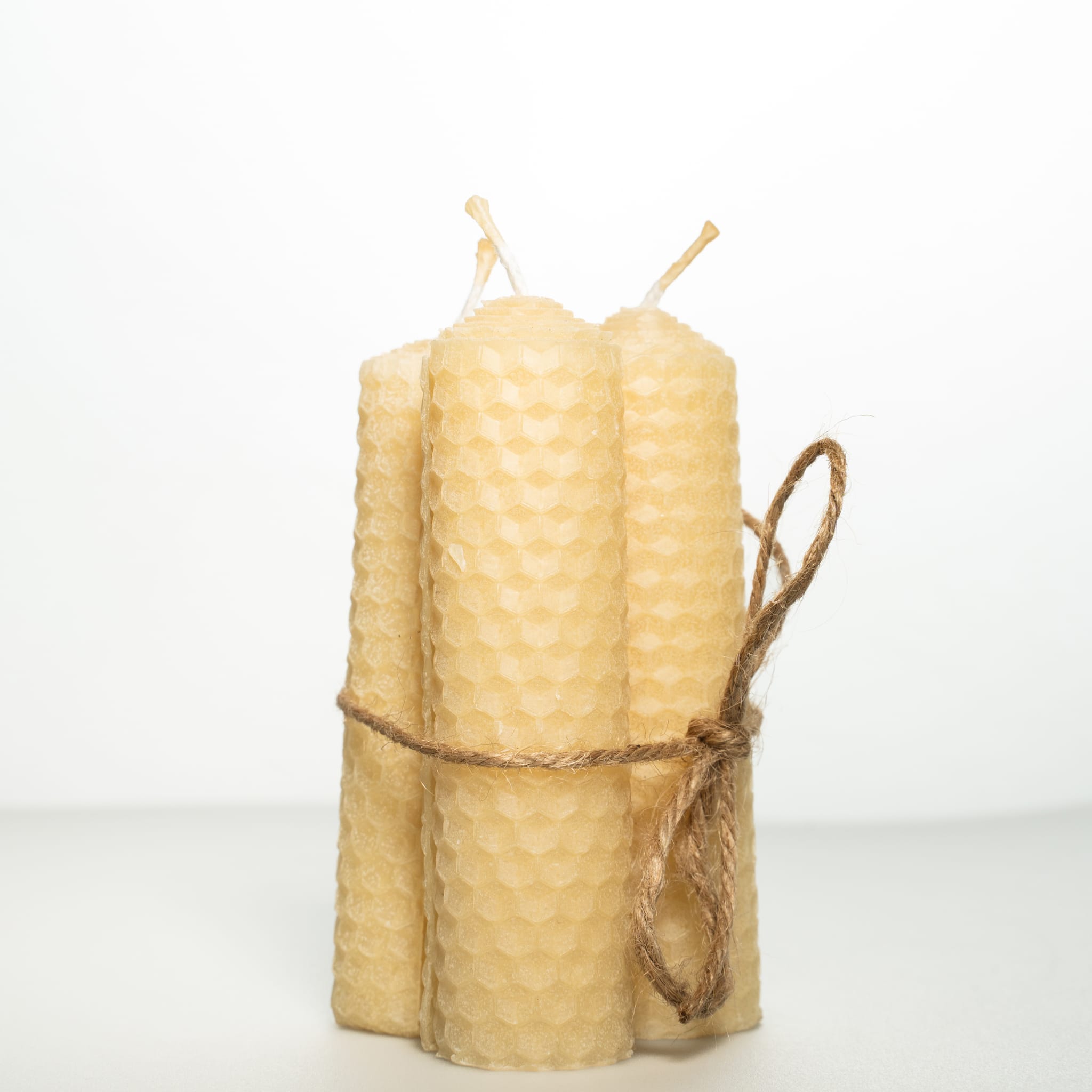 Natural Australian Rolled Beeswax Candles (3 Pack)